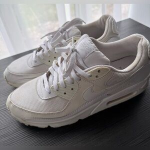 Nike Air Max 90 All White Sneakers Men’s Size 12